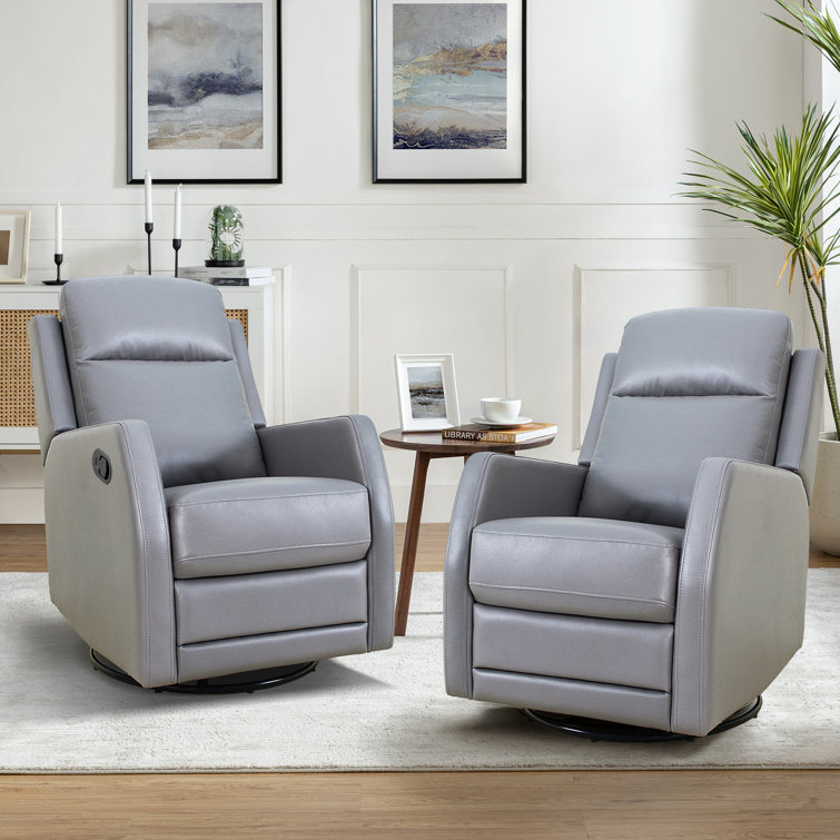 Leather recliner chairs for small spaces hot sale